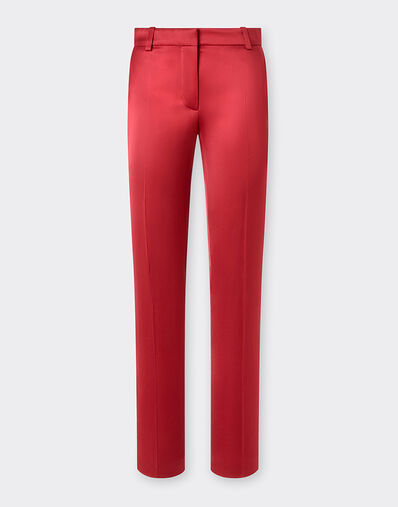 Ferrari Stretch satin trousers Maison Red 49933f
