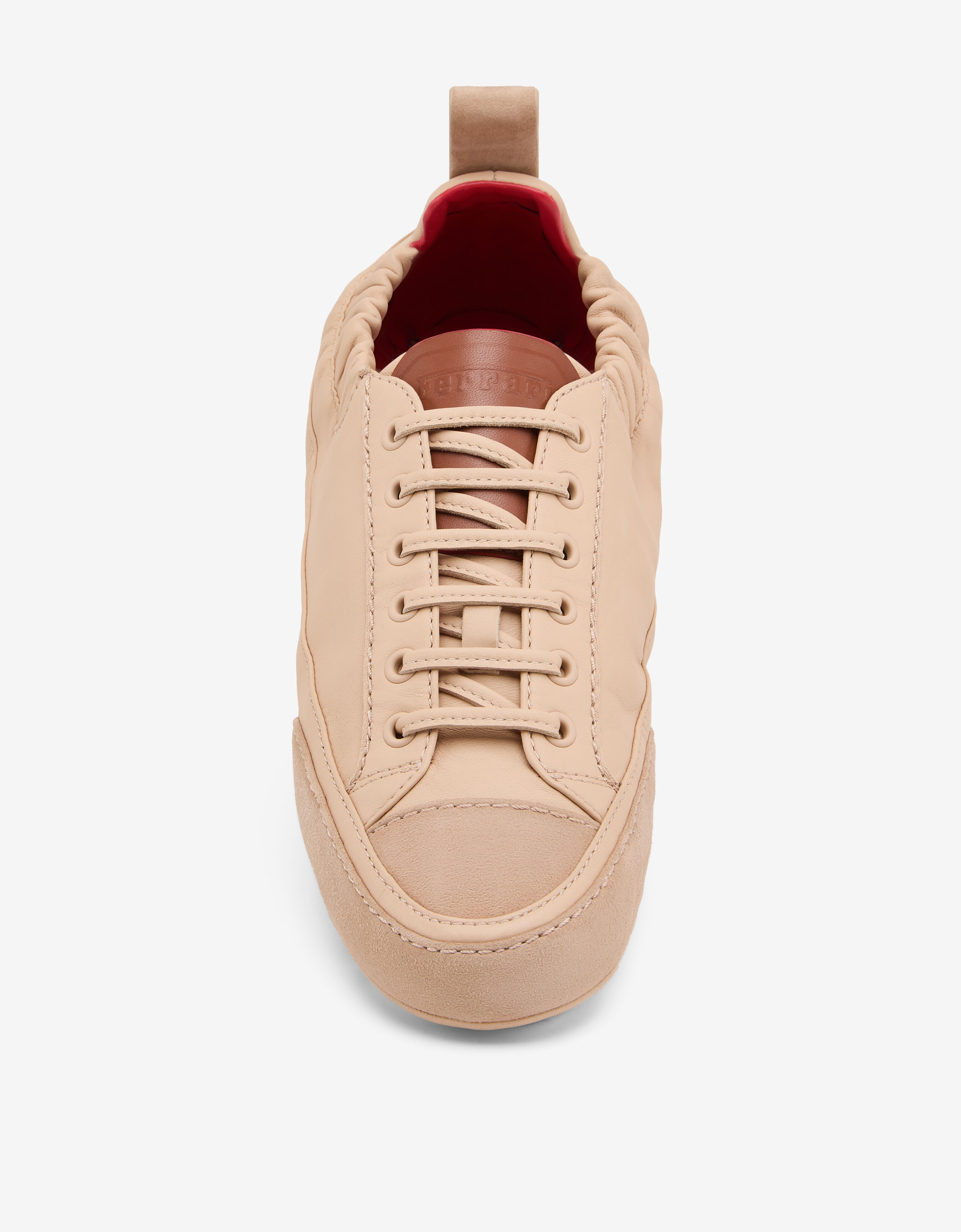 Ferrari Nappa leather and suede sneaker driver Nude 22736f