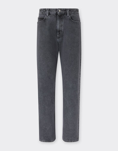 Ferrari Five-pocket pants in marbled denim Granite Gray 50875f