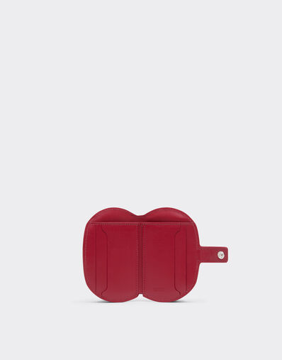 Ferrari 光面皮革对折钱包 Maison Red 50417f