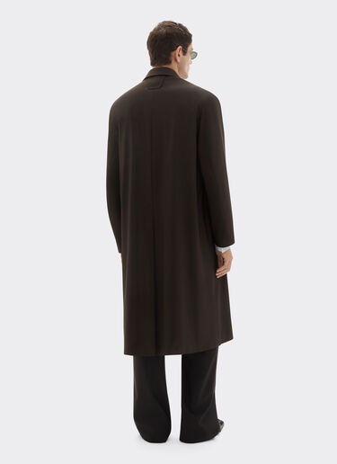 Ferrari Q-Cycle® 凉爽羊毛大衣 Dark brown 50034f