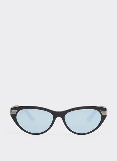 Ferrari sunglasses in shiny blackacetate with gray mirrored lenses Ferrari Ferrari sunglasses in shiny blackacetate with gray mirrored lenses Black LA0EXf