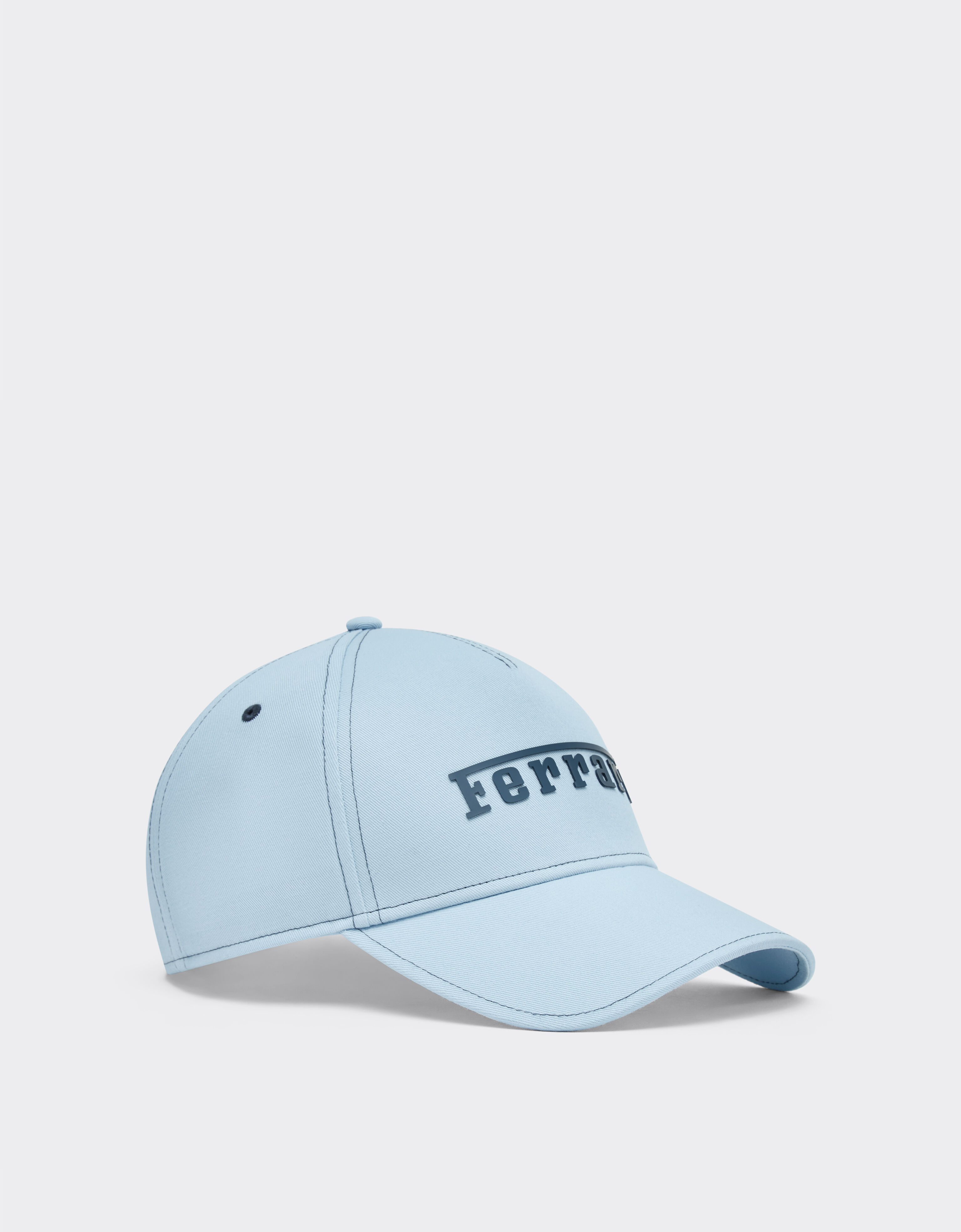 Cotton cap with Ferrari logo Ferrari Cotton cap with Ferrari logo Steel Blue 20403f