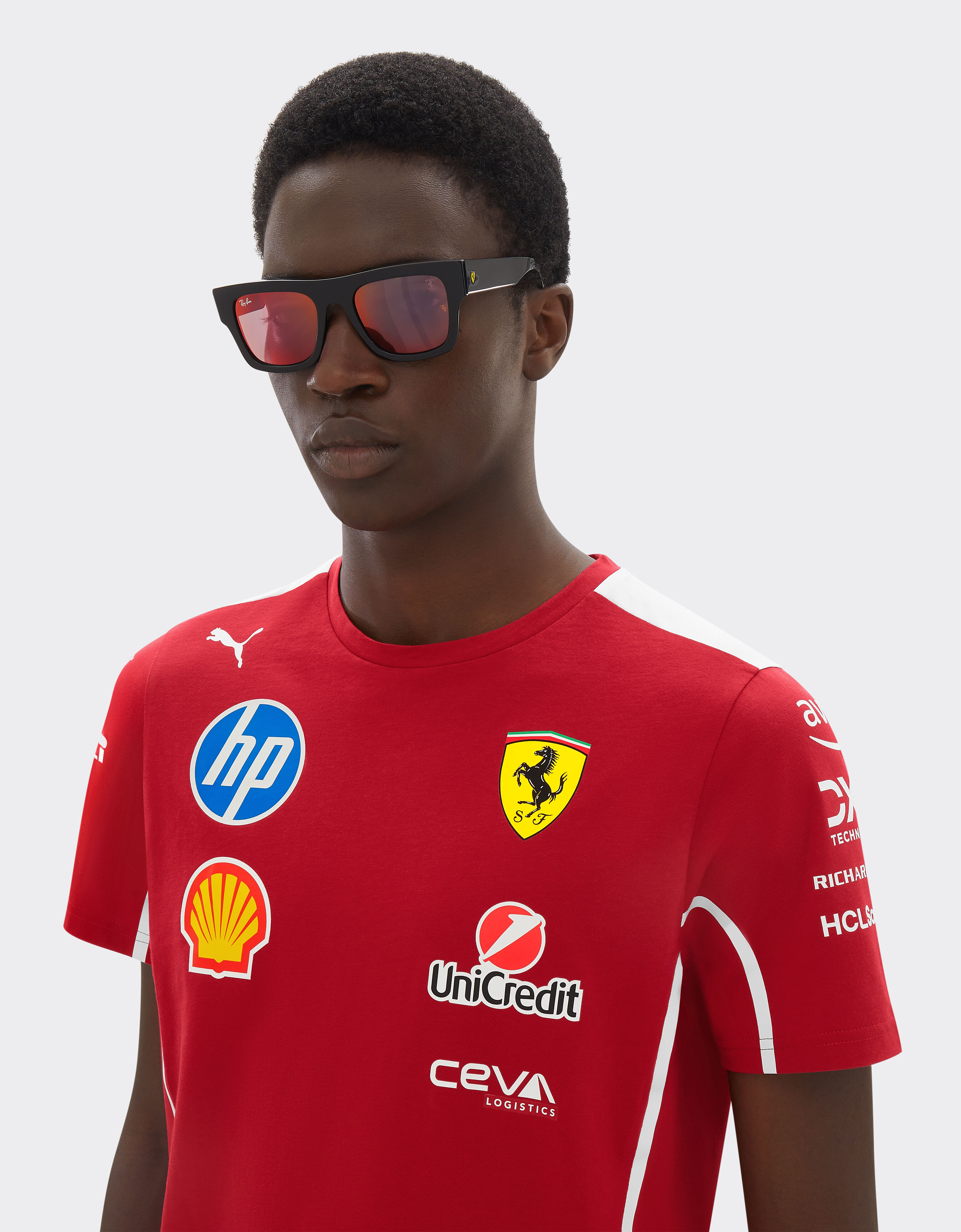 Ferrari 雷朋与法拉利车队联名款 RB2217M 银石赛道特别版眼镜 黑色 LA09Gf
