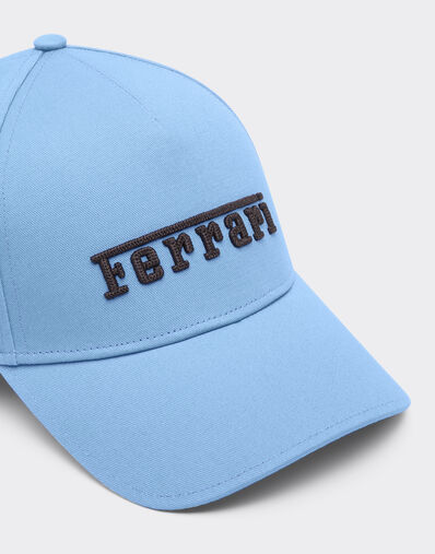 Ferrari 法拉利徽标刺绣棒球帽 Oxford Blue 22825f