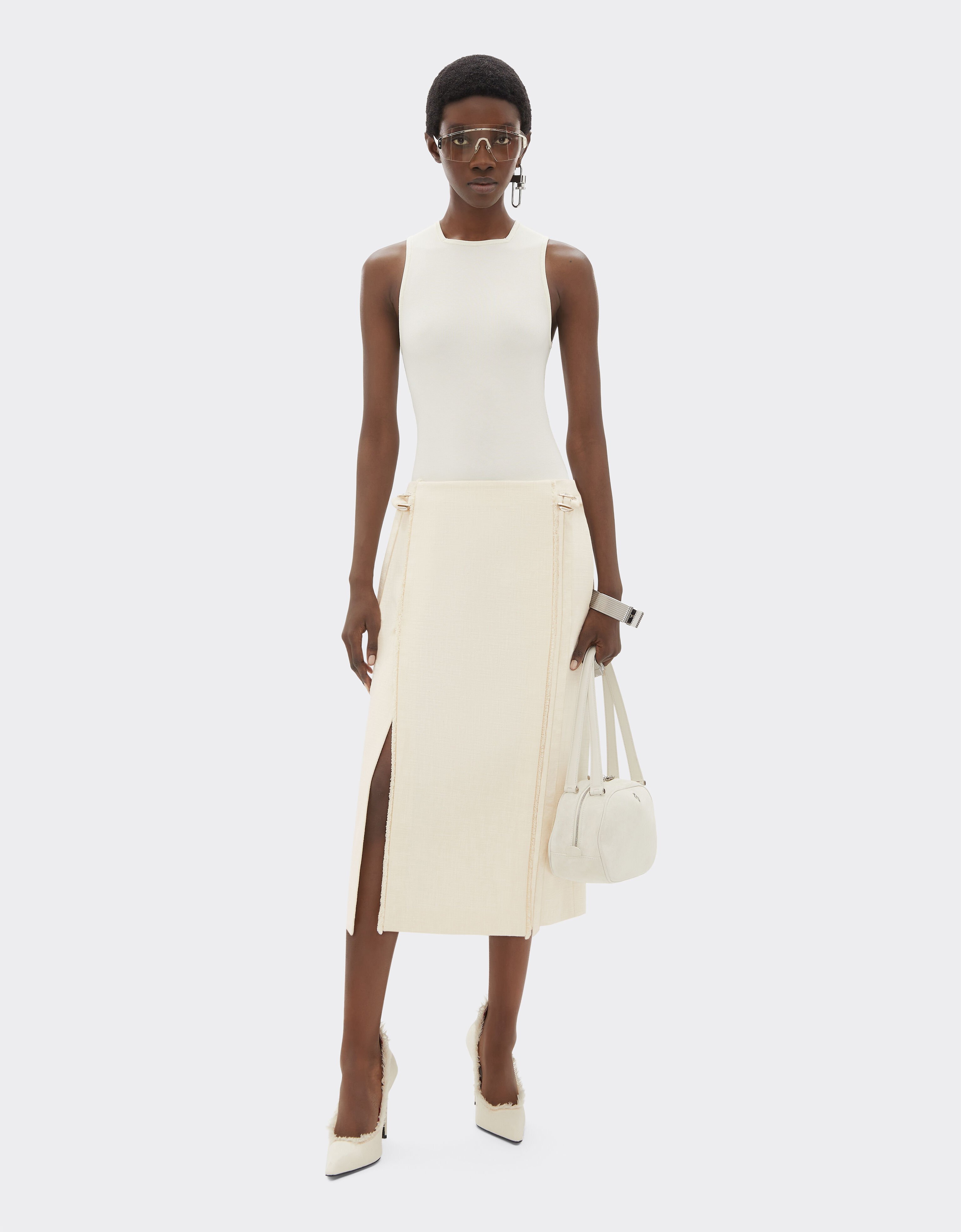 Ferrari 马菲莱棉质半身裙 Avorio 51433f