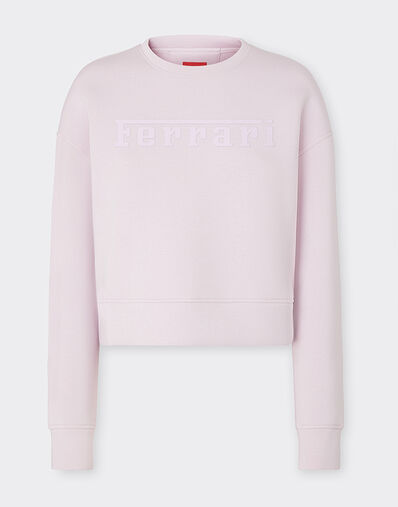 Ferrari 法拉利徽标 Scuba 潜水面料卫衣 紫藤色 20520f