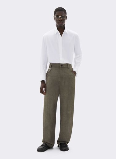 Cotton Poplin Shirt with Embroidery Ferrari Cotton Poplin Shirt with Embroidery Bianco CWMSH0021WCO0035f
