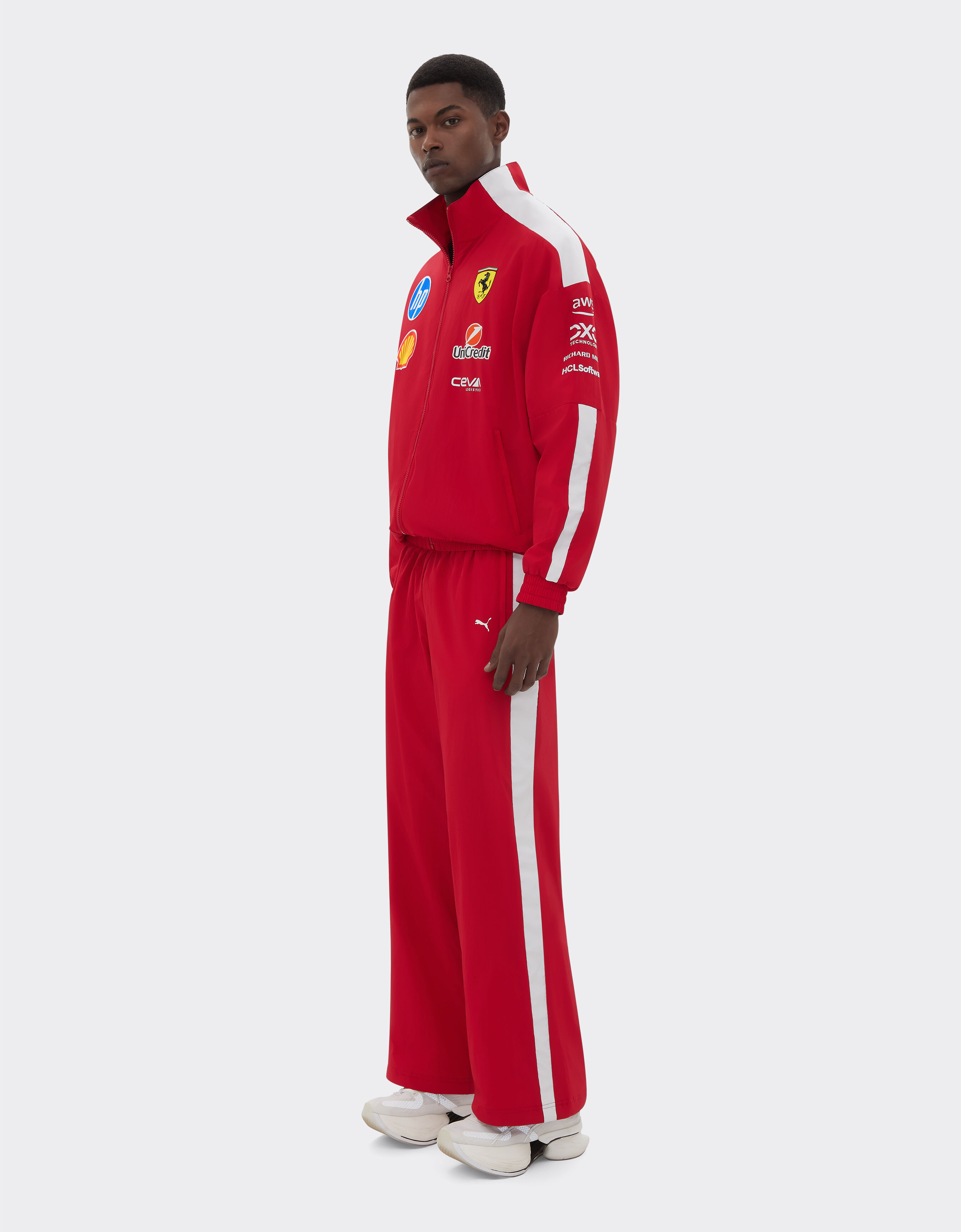 Ferrari Puma 与 Scuderia Ferrari HP 合作款2025 T7 车手长裤 红色 LA042f