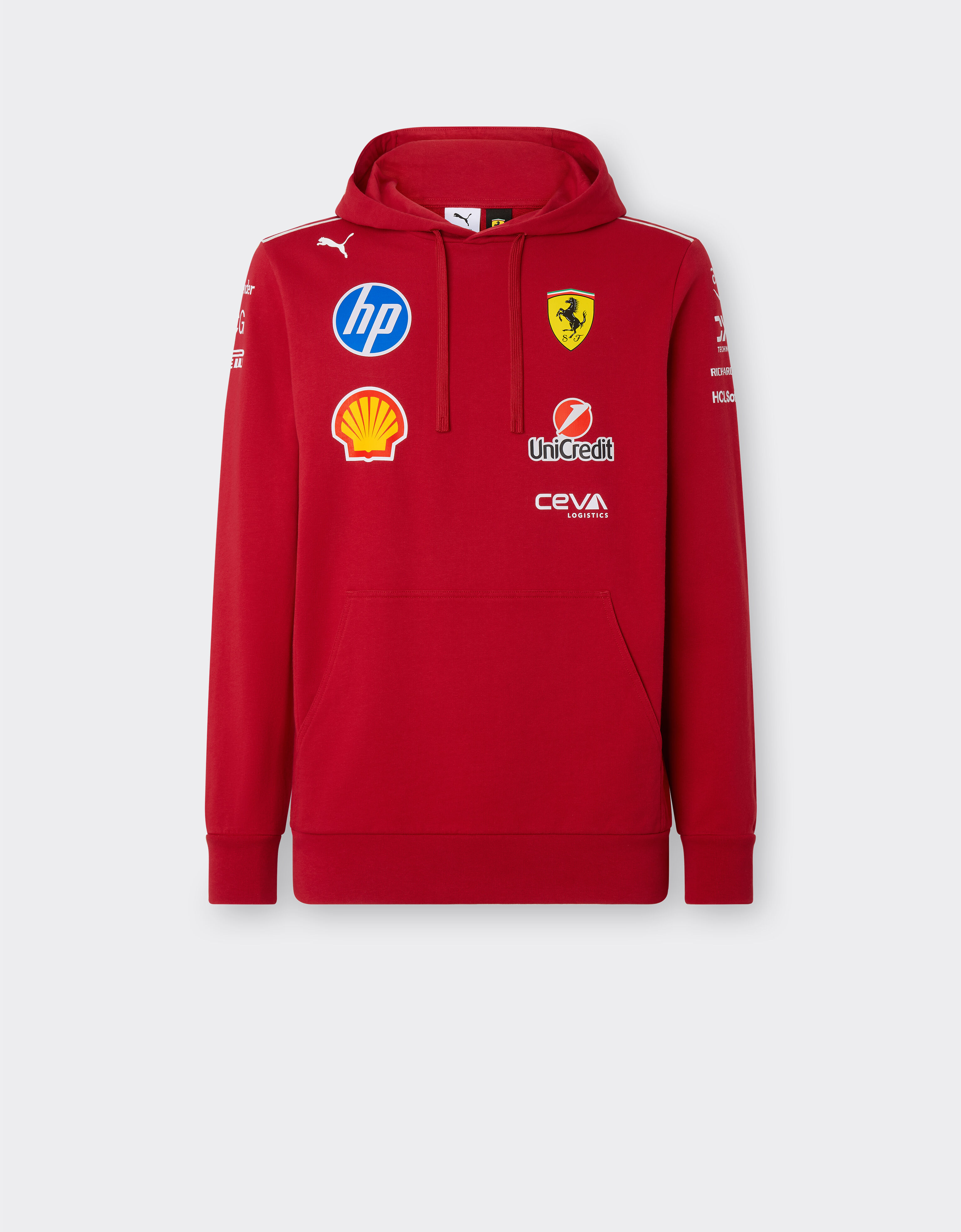 Ferrari Puma for Scuderia Ferrari HP 2025 pilots hoodie 赛车红 LA01Wf