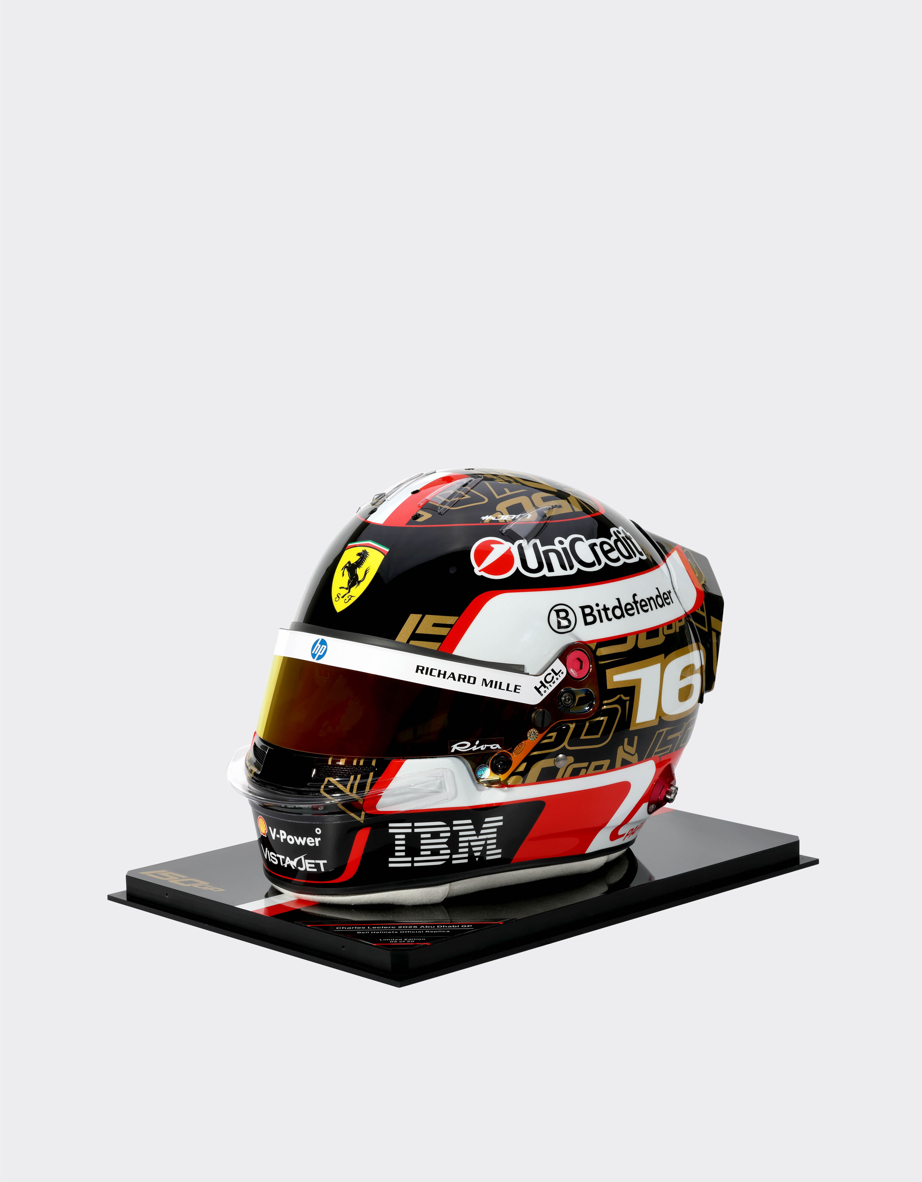 Leclerc Helmet Abu Dhabi Special Edition 2025 1:1 Scale Ferrari Leclerc Helmet Abu Dhabi Special Edition 2025 1:1 Scale Multicolour LA0GMf