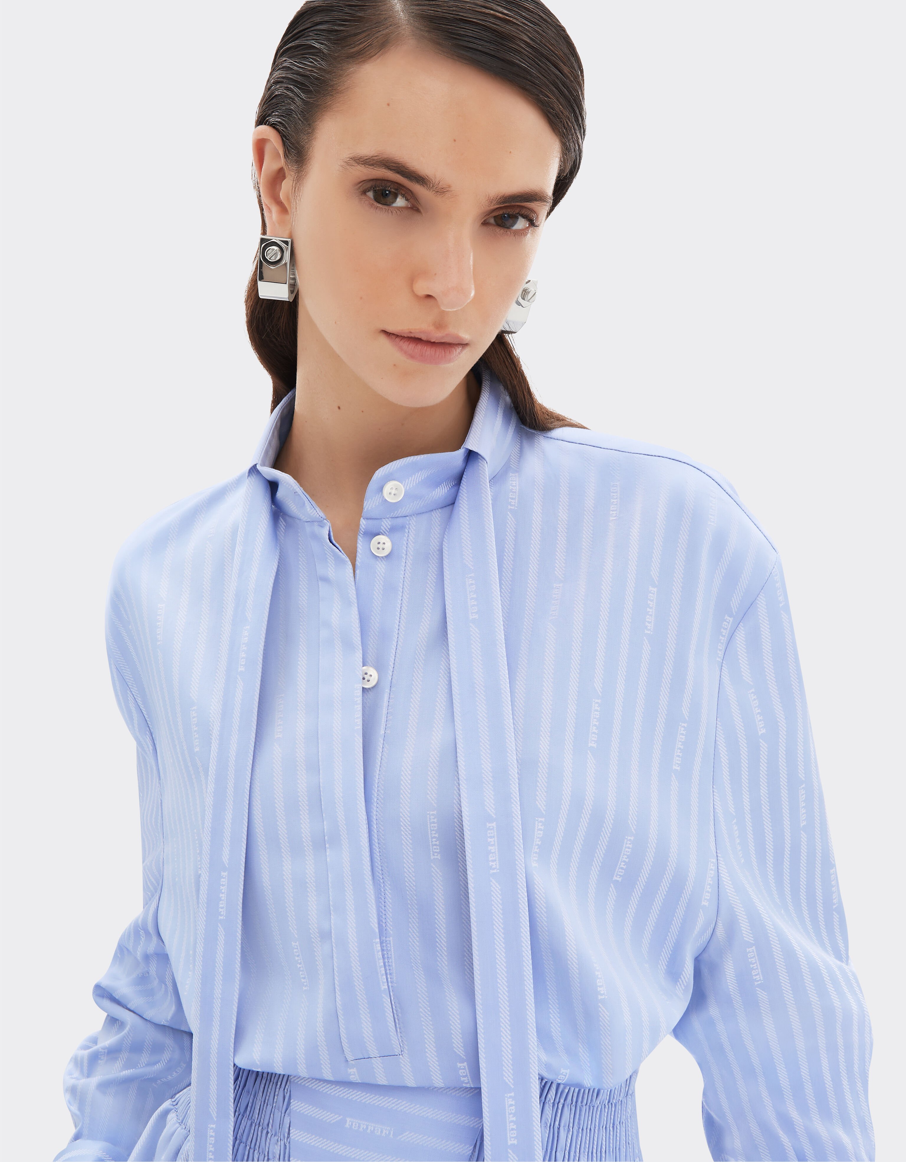 Ferrari 法拉利 Monogram 图案连衣裙 Oxford Blue 50348f