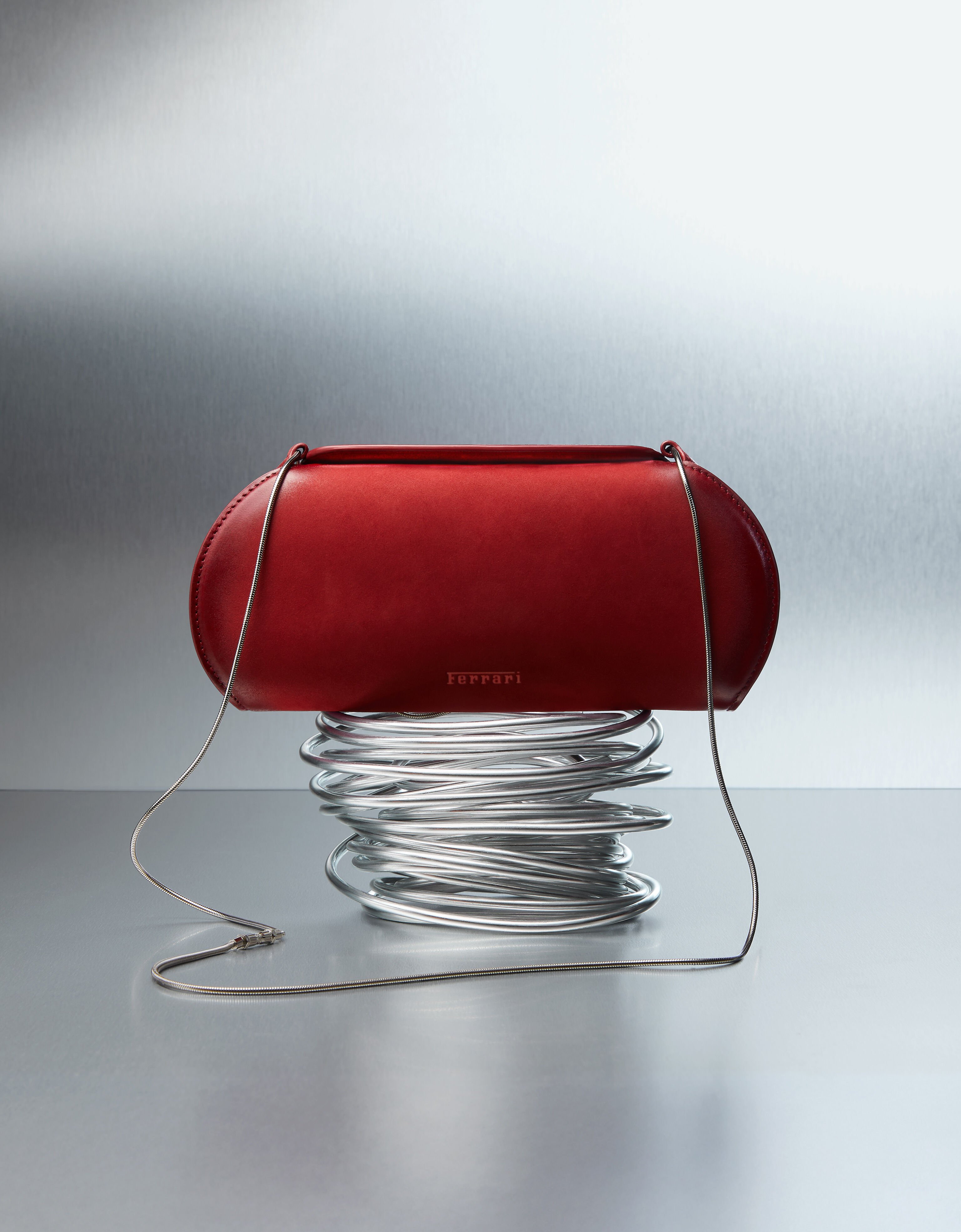 Ferrari Dino wallet in shaded nubuck with shoulder strap Ferrari Ferrari Dino wallet in shaded nubuck with shoulder strap Maison Red 50396f