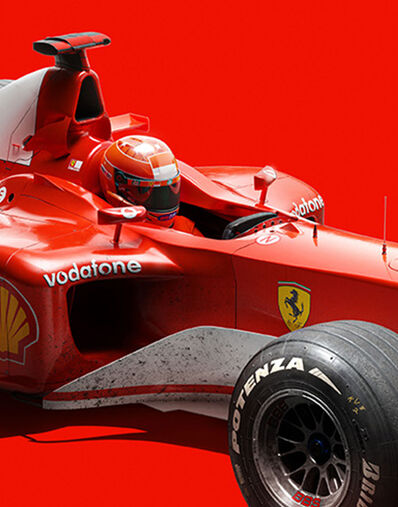 Ferrari Affiche officielle Ferrari F2002 Michael Schumacher GP de Suzuka Multicolore LE0P2793EXT0001f