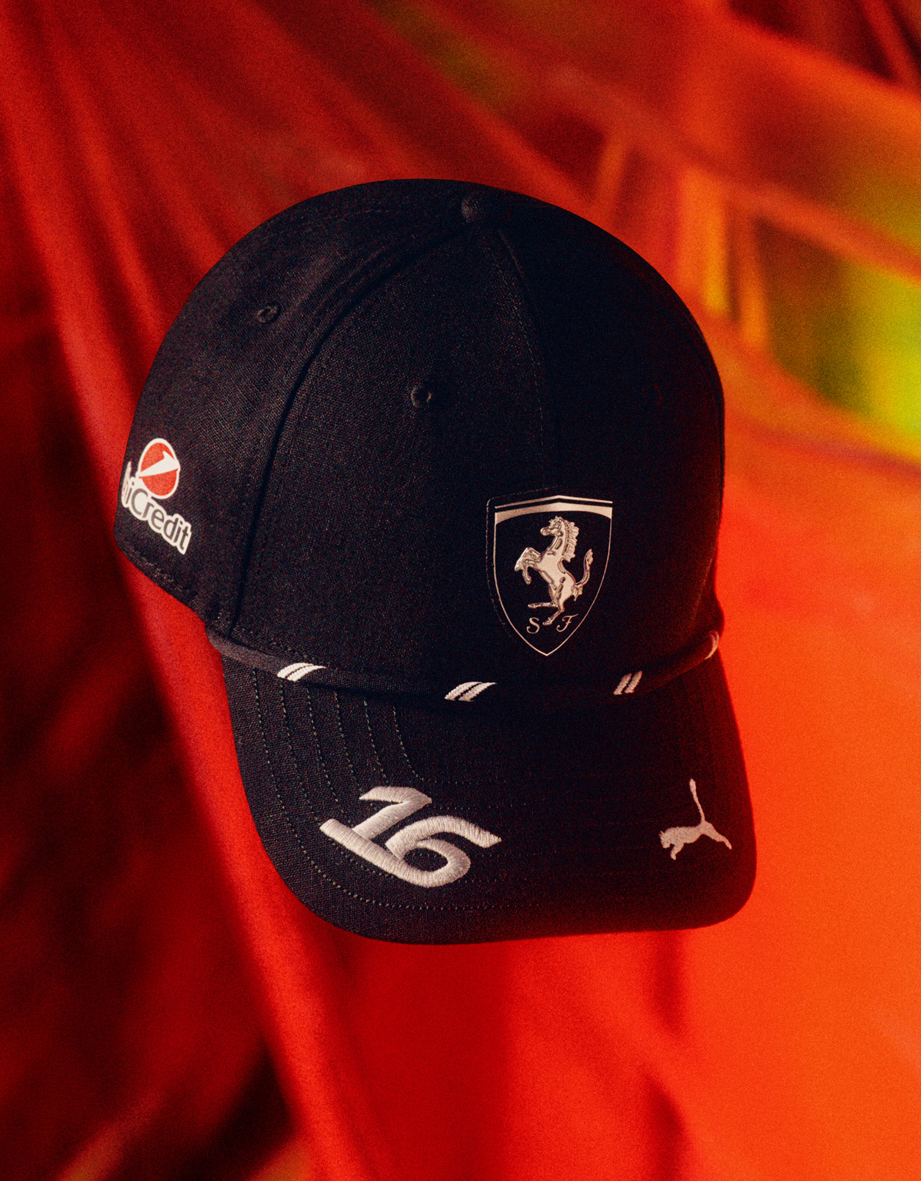 Ferrari Leclerc Replica Ferrari baseball cap for the 2026 Singapore Grand Prix Black LA0CP1138EXT0001f
