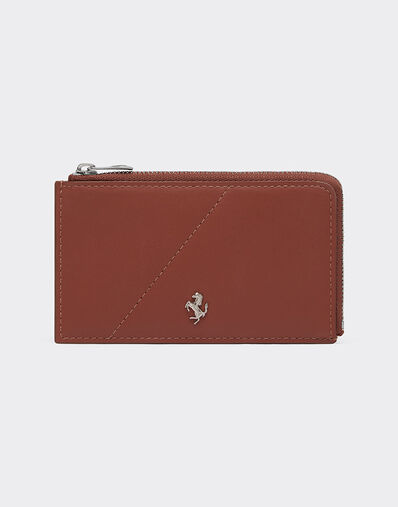 Ferrari Smooth leather zip wallet Hide 50413f