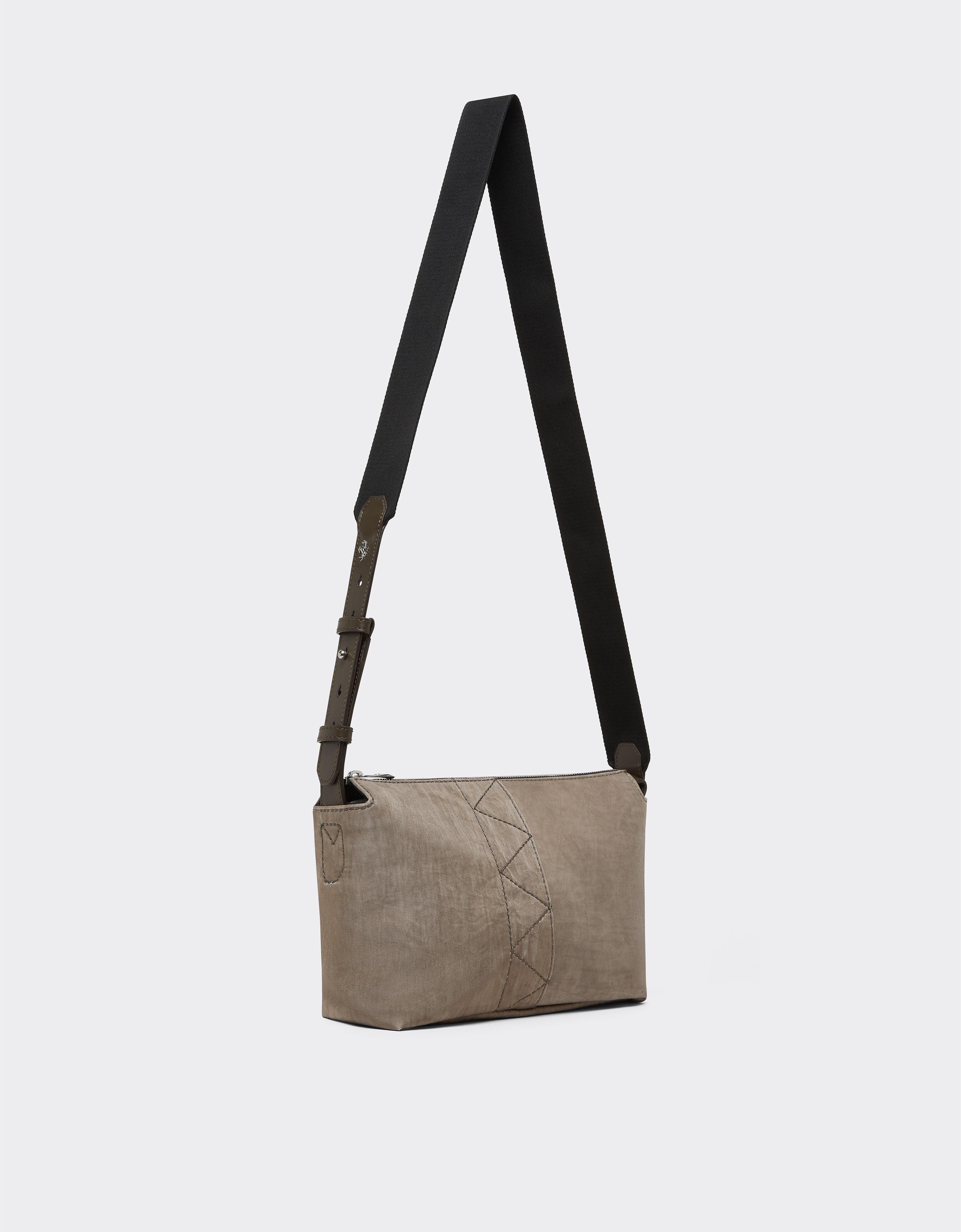 Ferrari 尼龙斜挎包 Khaki Green 50167f