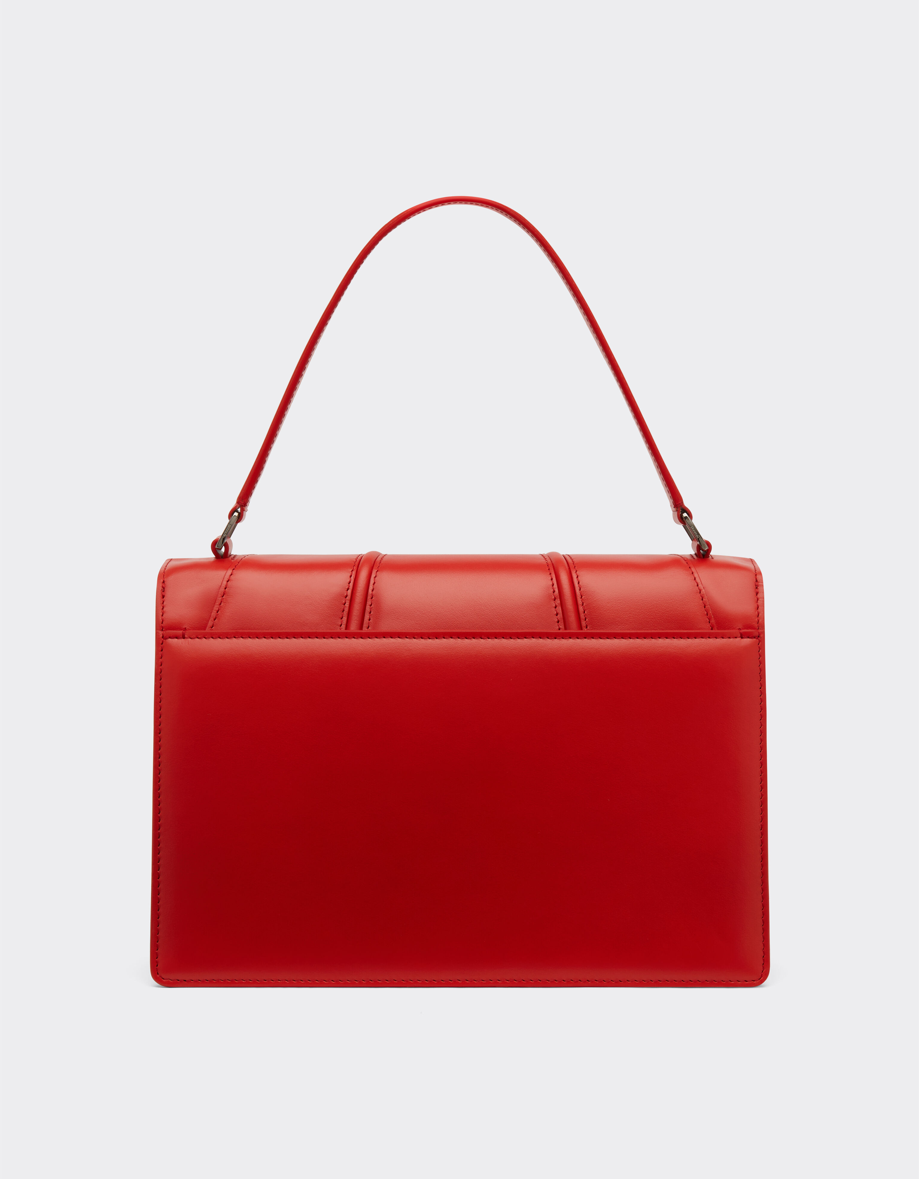 Ferrari 法拉利 GT Bag 3D 图案顶部手柄皮革手袋 Rosso Dino 红色 20324f