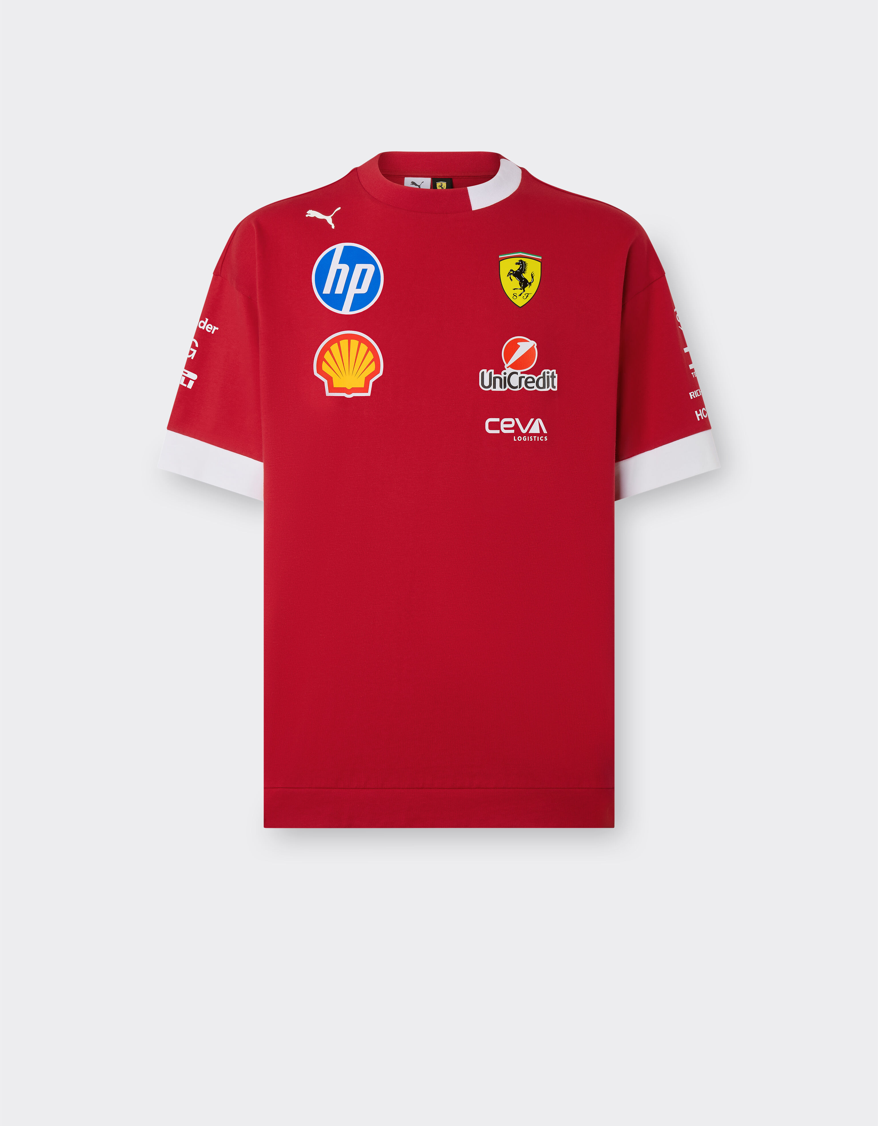Ferrari Puma 与 Scuderia Ferrari HP 合作款2025车手 T 恤 赛车红 LA01Rf