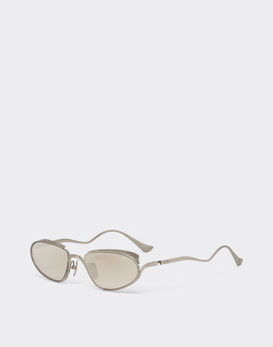 Ferrari sunglasses in silver-tone titanium with grey lenses Ferrari Ferrari sunglasses in silver-tone titanium with grey lenses Ingrid LA02Sf
