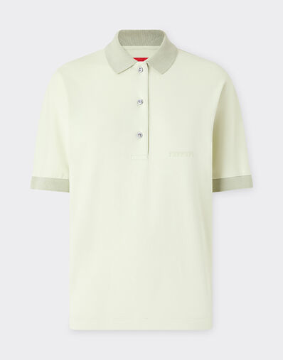 Ferrari 棉质双面布 Polo 衫 Granite Green 50140f