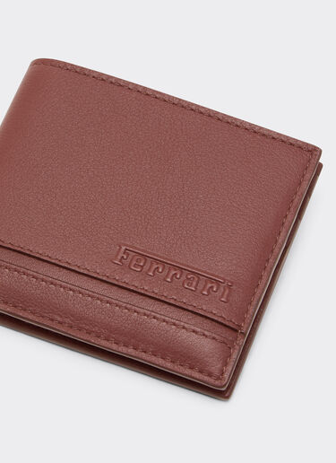 Leather folding wallet with livery pattern Ferrari Leather folding wallet with livery pattern Espresso 49225f