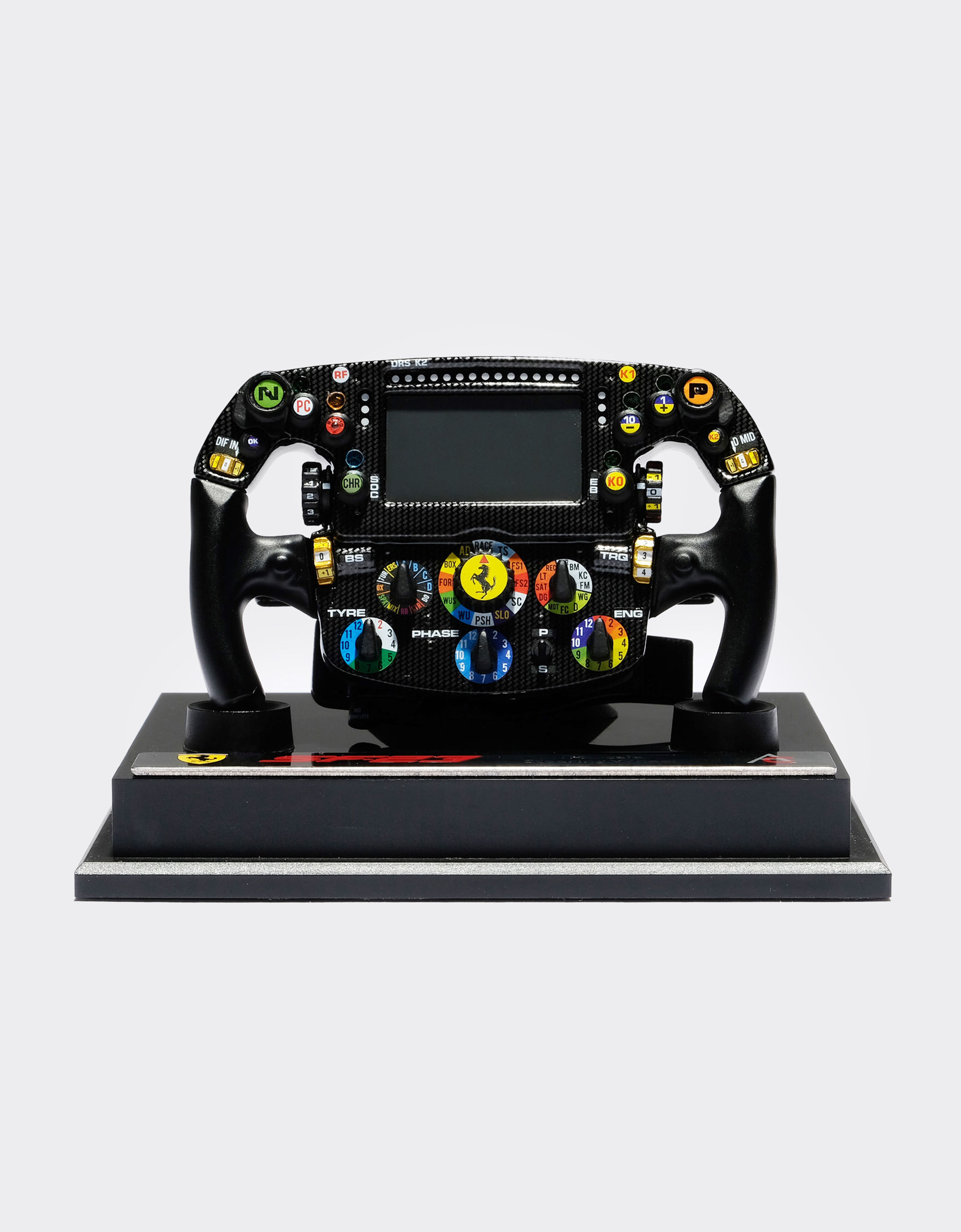Ferrari 1:4比例法拉利SF-23方向盘模型 黑色 F1048f