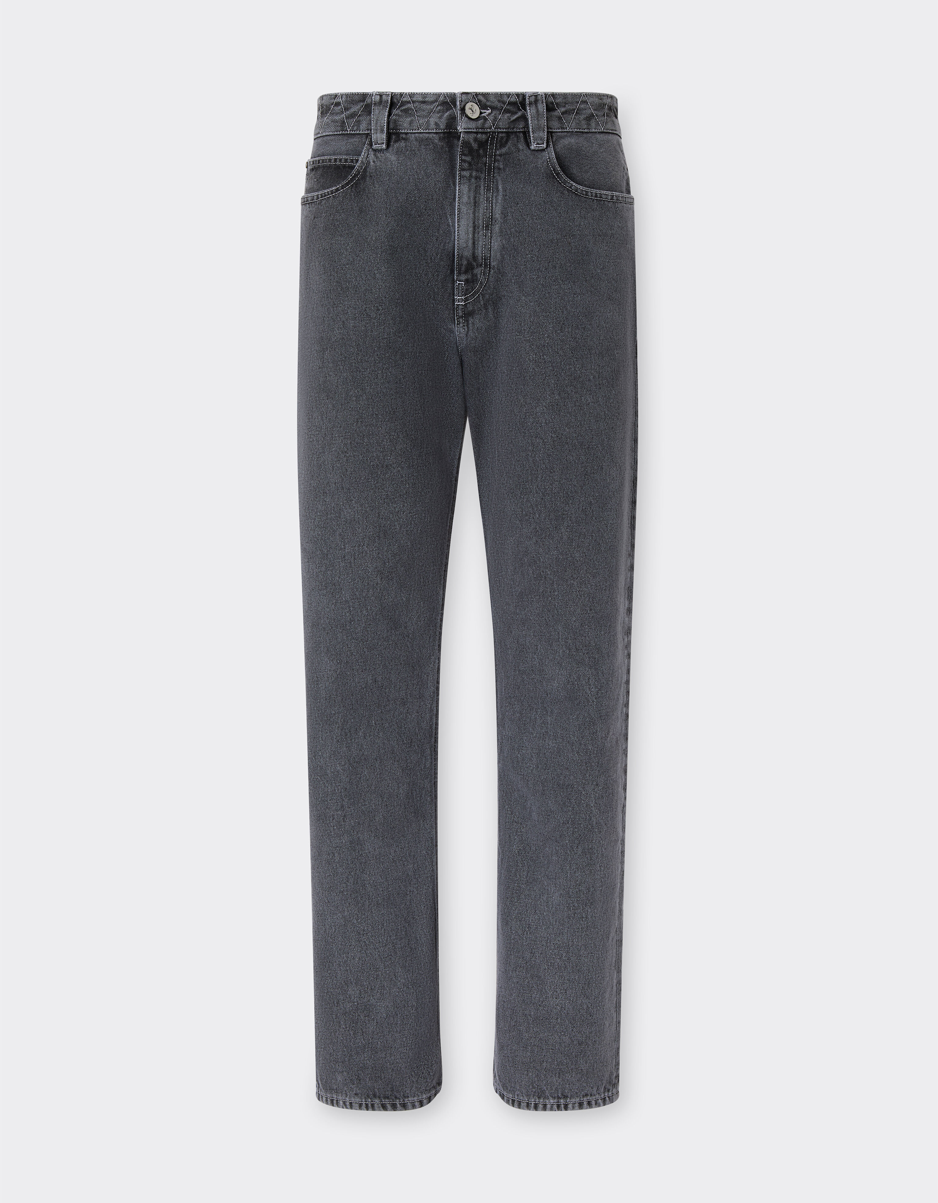 Ferrari Five-pocket pants in marbled denim Granite Gray 50875f