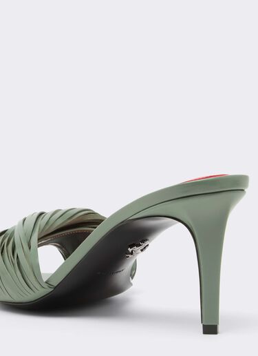 Ferrari Leder-Mules mit geschnitzten Fransen Salvia CSWML0004XL00007f