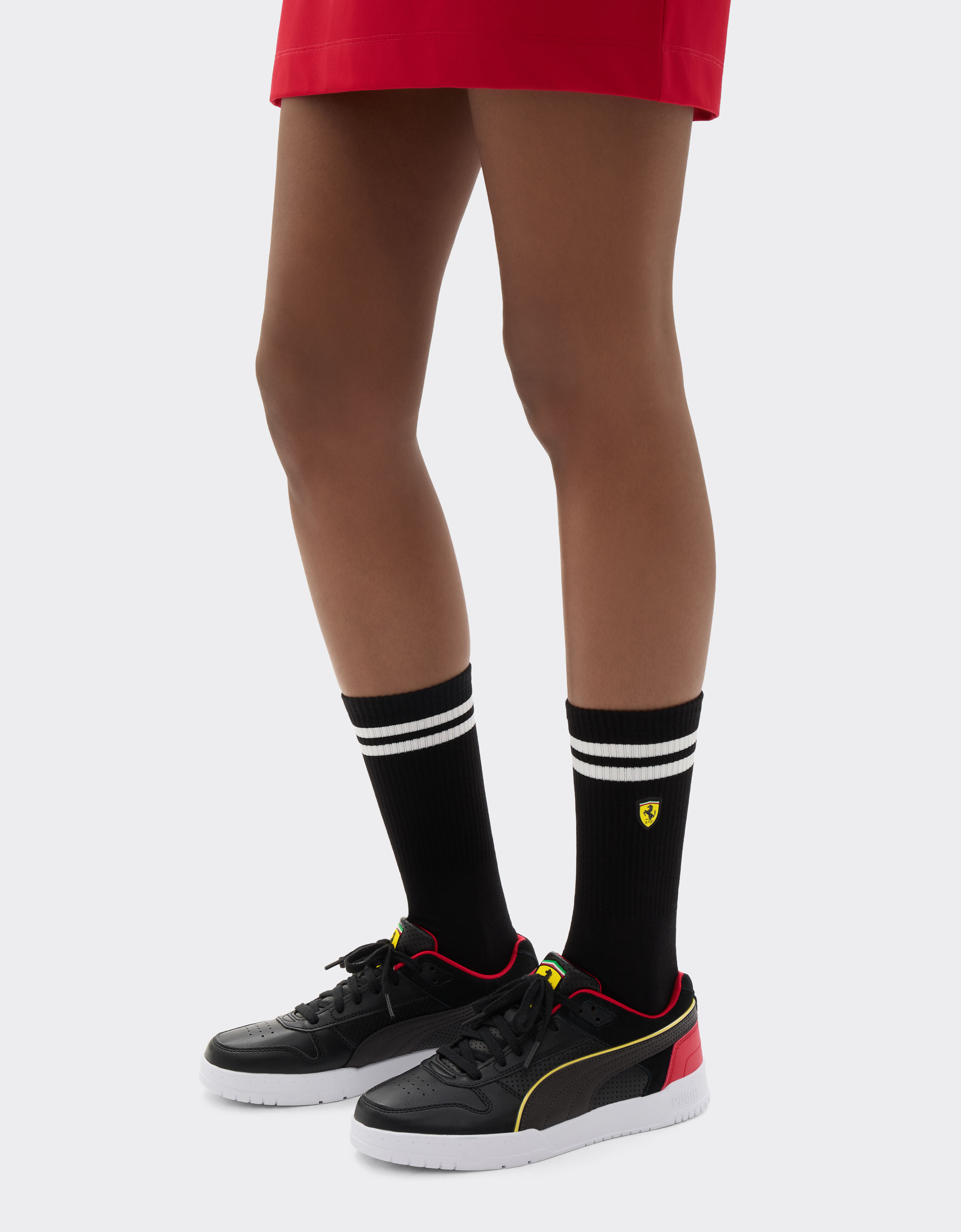  Terry cloth sock set with Ferrari Scudetto Nero SANSO0003JCO0026f