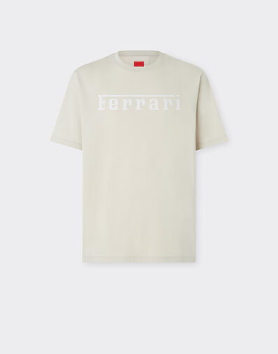 Ferrari 法拉利徽标棉质 T 恤 石膏 21179f
