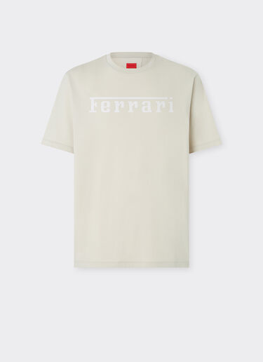 Ferrari 法拉利徽标棉质 T 恤 石膏 21179f
