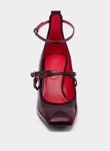 Leather Mary Jane pumps Ferrari Leather Mary Jane pumps Cherry 22732f