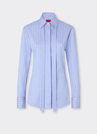 Ferrari 法拉利 Monogram 图案衬衫 Oxford Blue 50986f