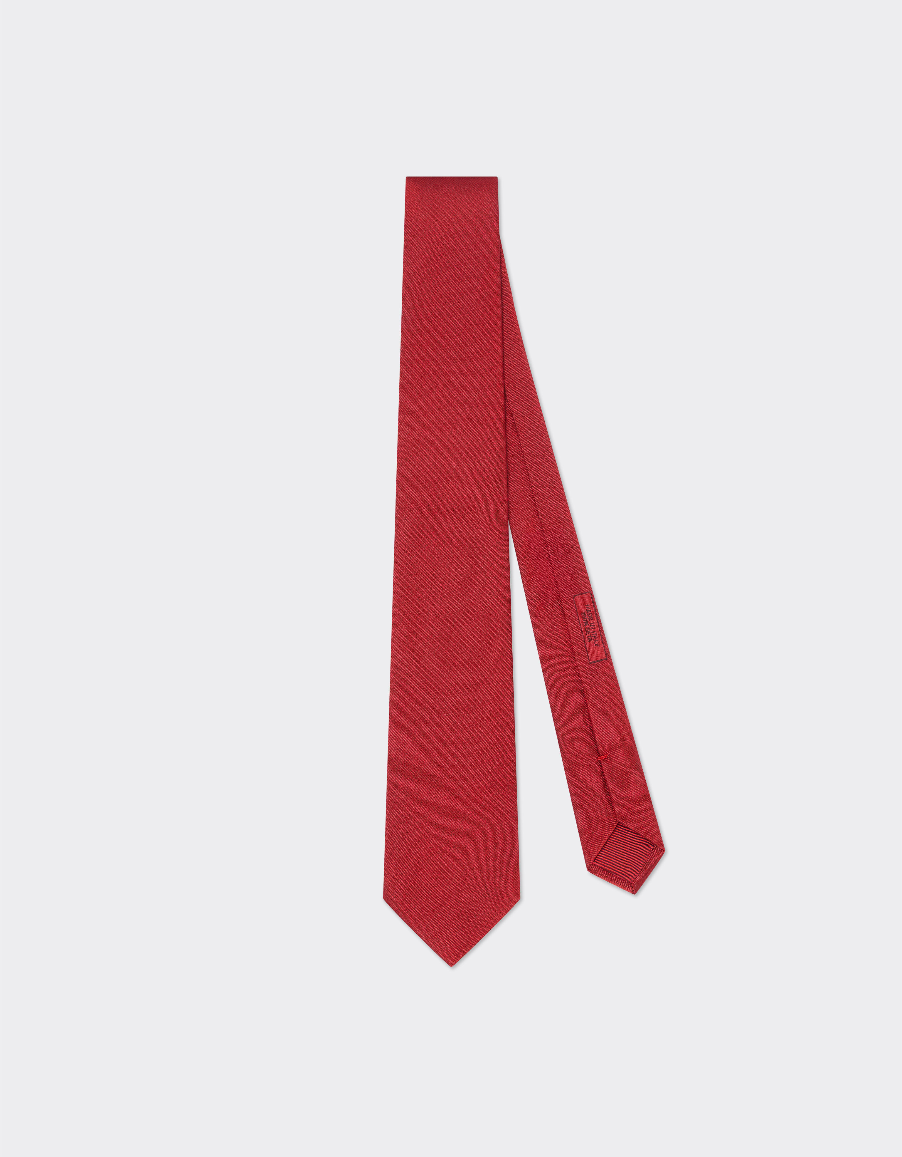 Ferrari 真丝斜纹领带 红色 50084f