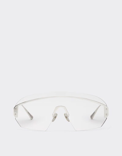 Ferrari Ferrari sunglasses in silver-coloredmetal  with transparent mask Silver LA0LJf