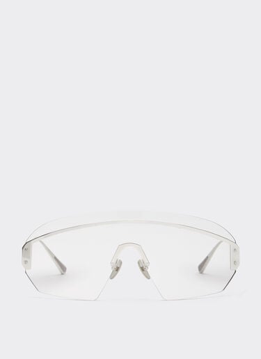 Ferrari Ferrari sunglasses in silver-coloredmetal  with transparent mask Silver LA0LJf