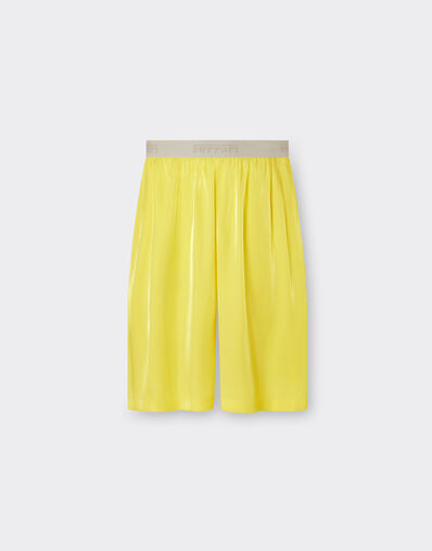 Ferrari Short trousers in shiny viscose Light Denim 22190f