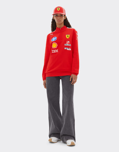 Ferrari Replica 2026 Puma for Scuderia Ferrari HP Half Zip Sweatshirt Red LA0H9f