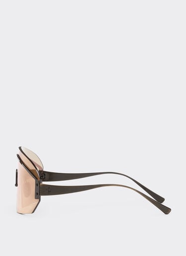 Ferrari Ferrari sunglasses in antique gold metal with rose gold mirrored lenses Gold LA0LKf