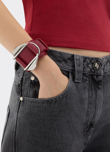 Leather bracelet with buckle Ferrari Leather bracelet with buckle Maison Red 50002f