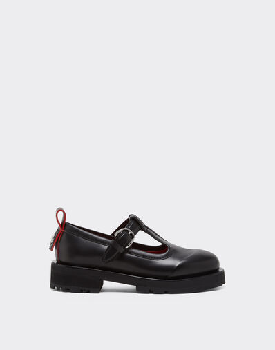 Ferrari Leather Mary Jane's Black 22742f