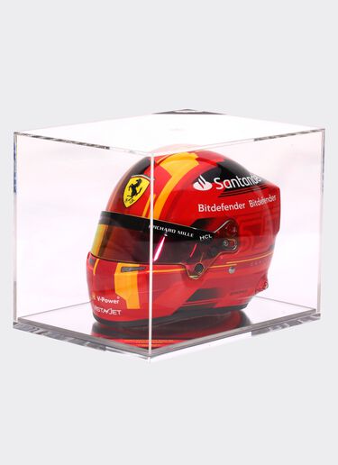 Ferrari 1:2 比例的 Carlos Sainz 迷你头盔 - 巴塞罗那特别版 红色 F0902f