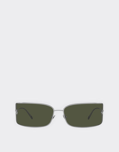 Ferrari Ferrari shield sunglasses with green lenses 深灰色 F0641f
