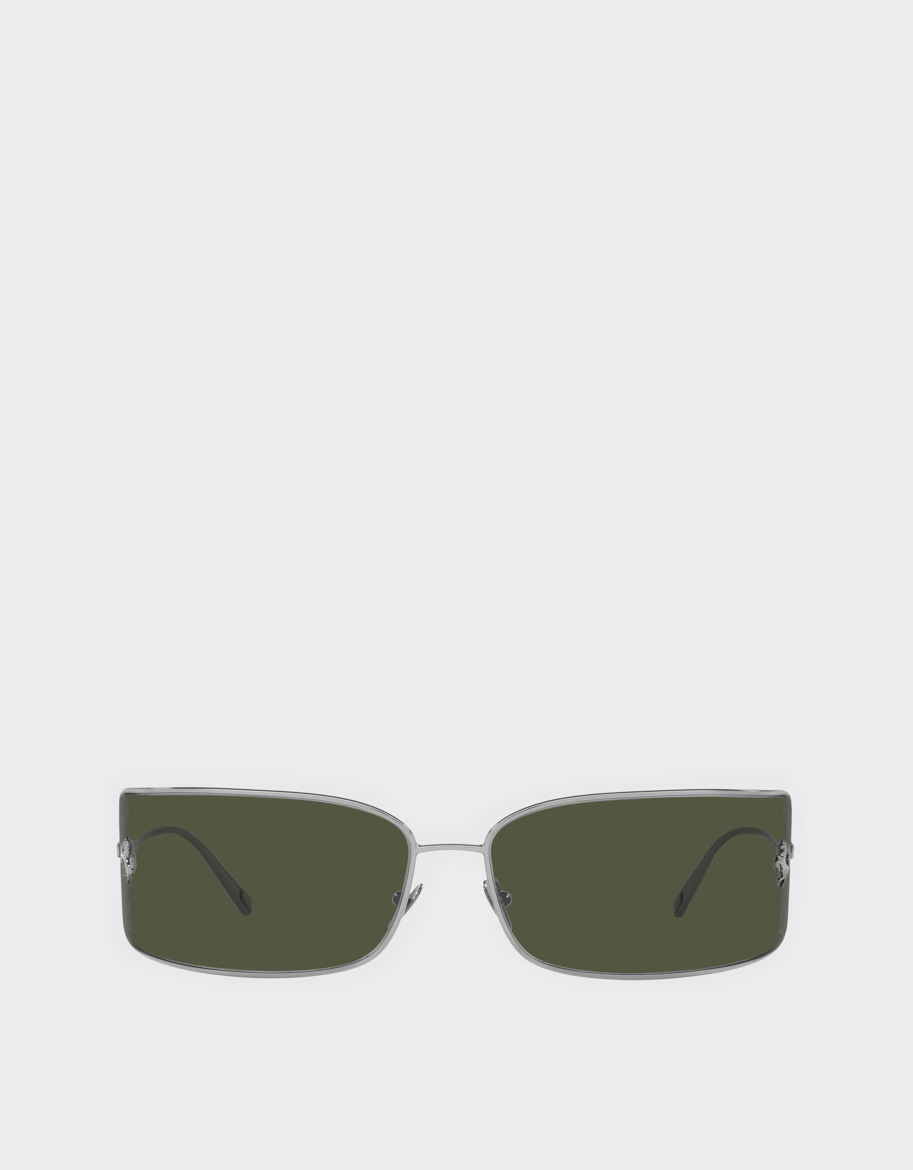 Ferrari Ferrari shield sunglasses with green lenses 深灰色 F0641f