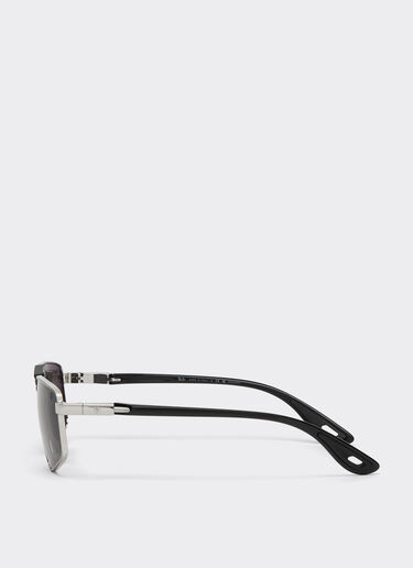 雷朋与法拉利车队联名款 RB3776M 深灰色偏光镜片银黑金属太阳镜 Ferrari 雷朋与法拉利车队联名款 RB3776M 深灰色偏光镜片银黑金属太阳镜 银色 LA0EHf