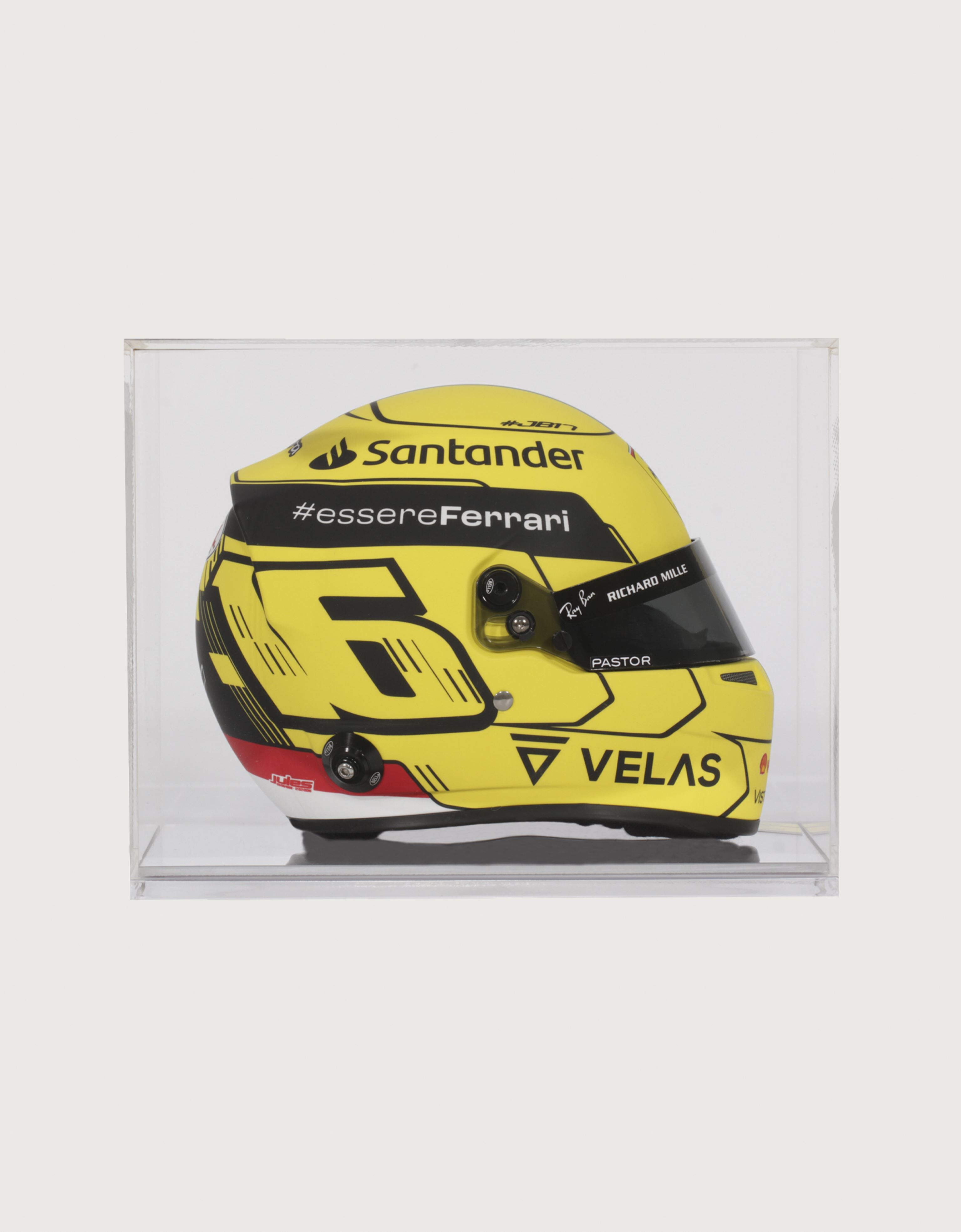 Ferrari Charles Leclerc Giallo Modena 特别版1：2迷你头盔 黄色 F0650f