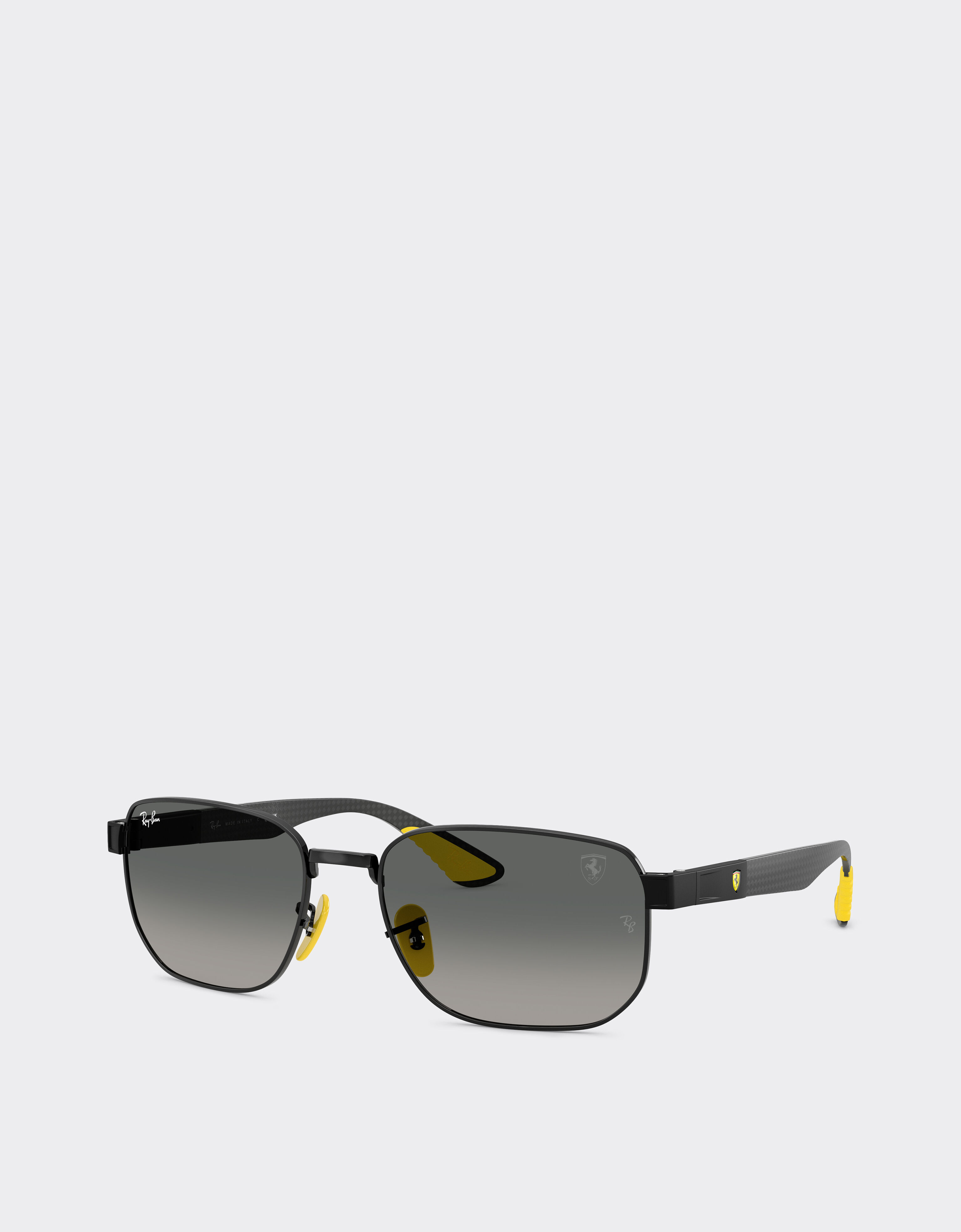 Ferrari Ray-Ban for Scuderia Ferrari RB8329M in black metal with gradient grey lenses Nero LA0JVf