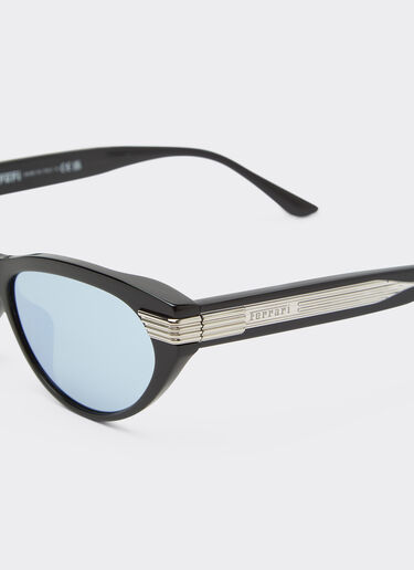 Ferrari sunglasses in shiny blackacetate with gray mirrored lenses Ferrari Ferrari sunglasses in shiny blackacetate with gray mirrored lenses Black LA0EXf