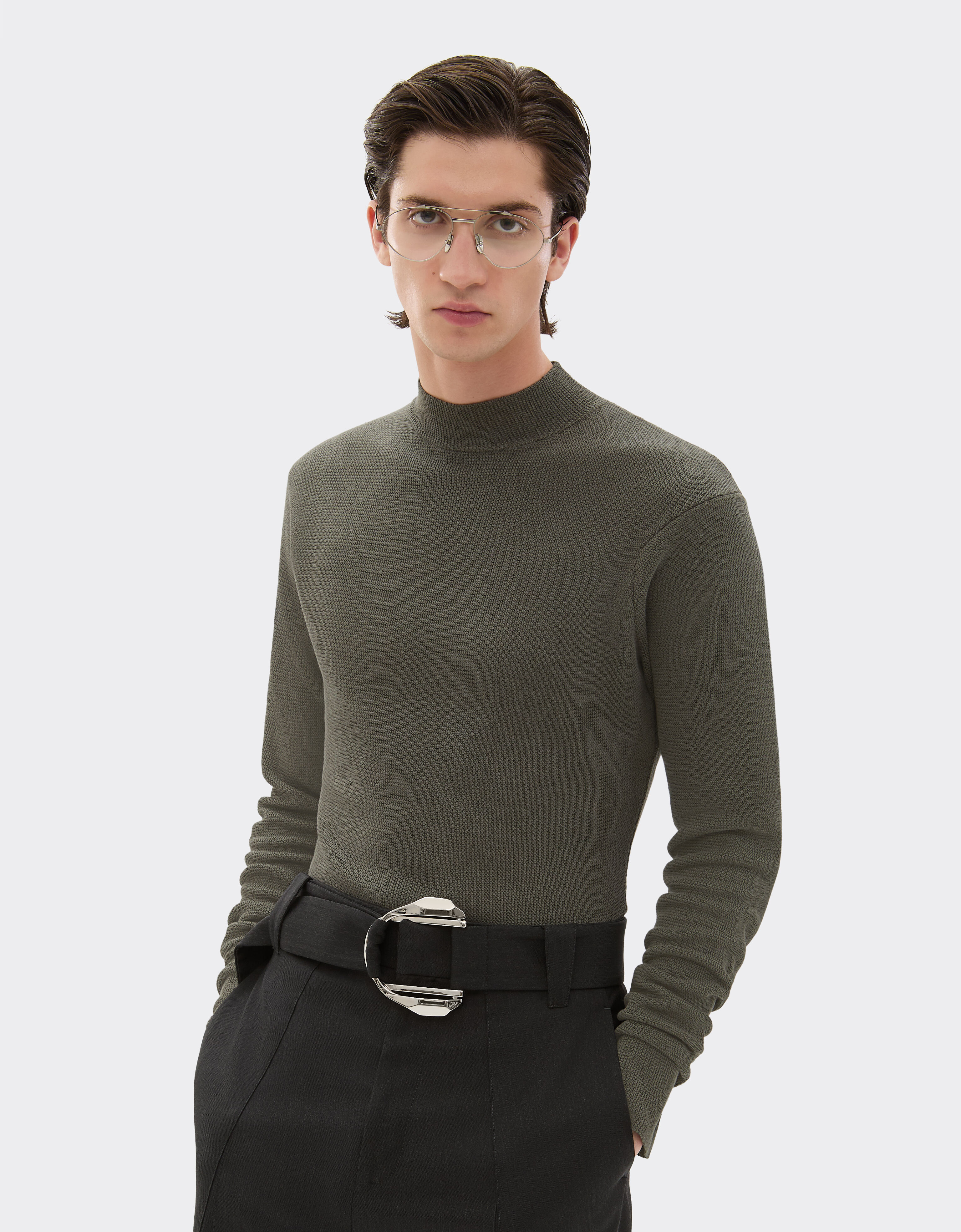 Ferrari 真丝套衫 洛登绿 49783f